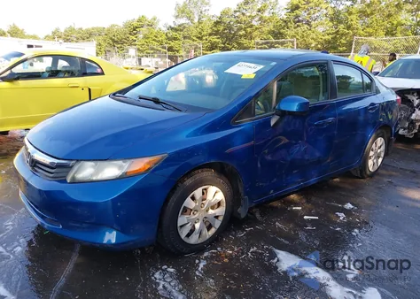 2012 Honda Civic Lx z USA, uszkodzony, nr VIN 19XFB2F55CE034286